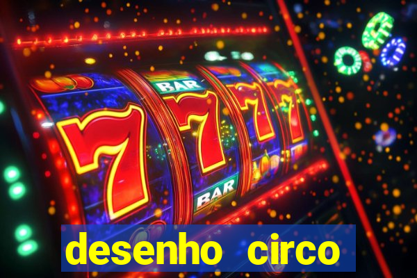 desenho circo digital para colorir